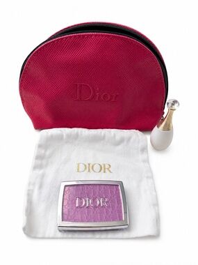 NWOB Dior Rosy Glow Blush 063 Pink Lilac NEW + Dior Bag Bundle
